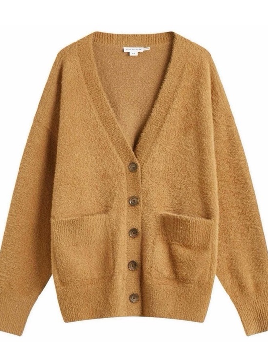 Good American Sweaters - MWT Good American Button Cardigan Sweater - Camel Size 2/3XL